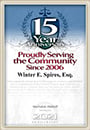 15 Year Anniversary | Proudly Serving The Community Since 2006 | Winter E. Spires, Esq | 2021